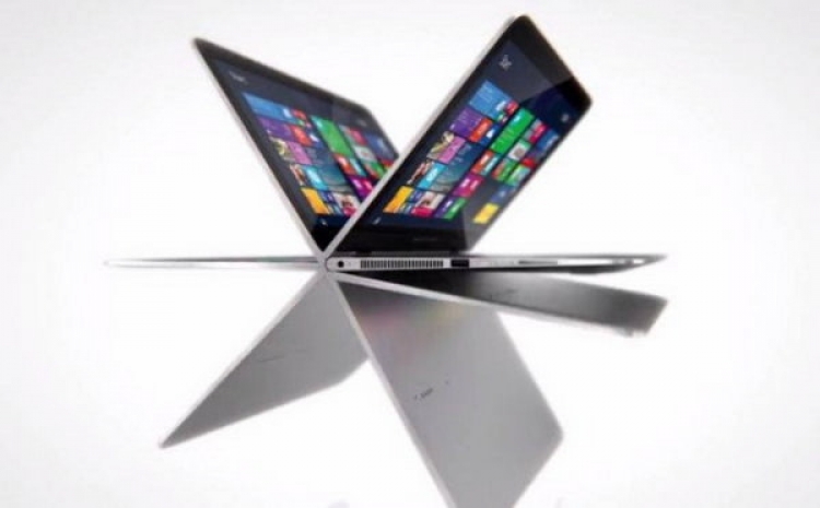 Экран HP Spectre 13 x360 открывается на 360 градусов