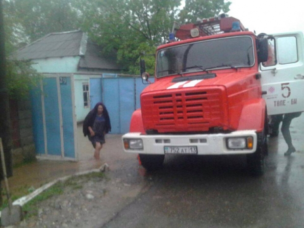 Ливневые дожди стали причиной подтопления домов в ЮКО