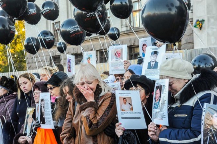 В Одессе прошла акция памяти жертв трагедии в Доме профсоюзов