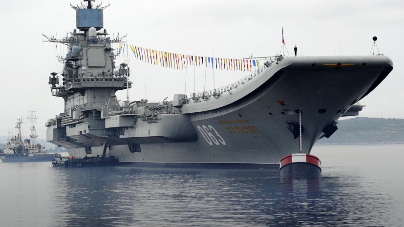 Загорелся российский авианосец «Адмирал Кузнецов»