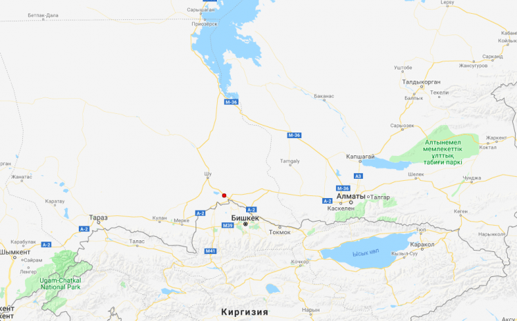 В 228 километрах от Алматы произошло землетрясение