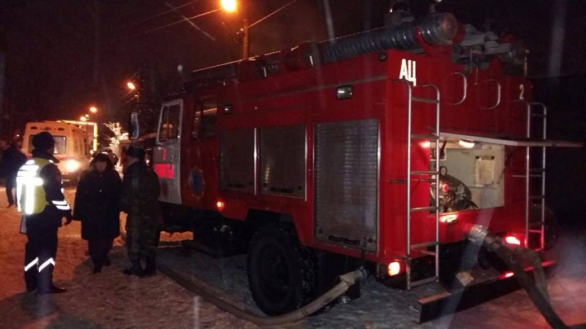 В здании ГКНБ произошел пожар: пострадали 8 человек