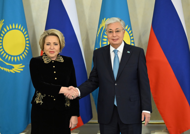 Валентина Матвиенко передала слова Владимира Путина президенту РК