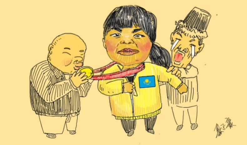 Китайцы травили Зульфию Чиншанло карикатурами