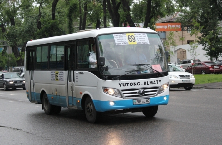 В Алматы на маршруте №69 новые автобусы