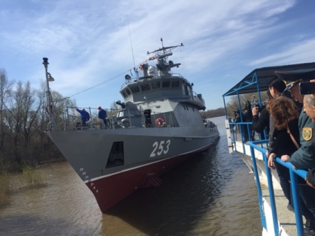 В Уральске спустили на воду ракетно-артиллерийский корабль «Мангыстау»