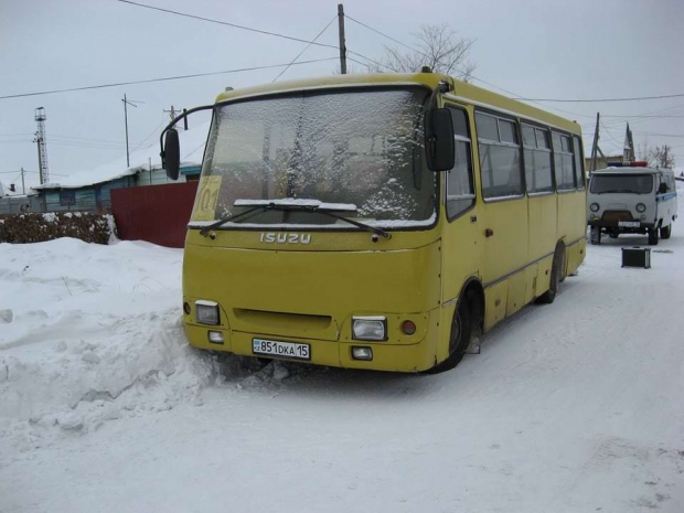 В СКО угнали маршрутный автобус