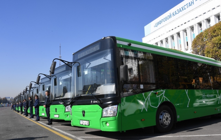 200 новых автобусов появятся в Алматы