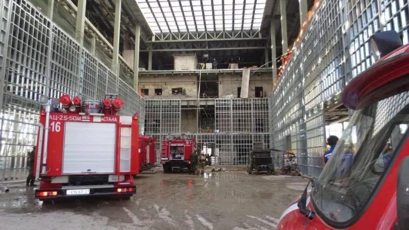 В Астане горел объект ЭКСПО