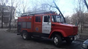 В строящемся офисе Karachaganak Petroleum тушат пожар