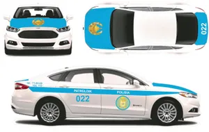 Новые эмблемы патрульных автомобилей презентовали в МВД Казахстана