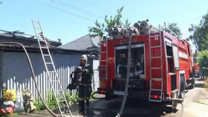 Во время пожара в Алматы сгорели две машины