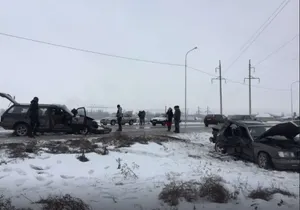 В Шымкенте произошло крупное ДТП – пятеро пострадавших
