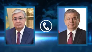 Токаев переговорил с Мирзиёевым