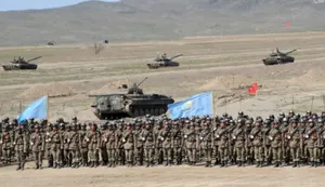 На военной базе «Отар» готовятся к боевому параду