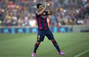 Уругвайский футболист Луис Суарес дебютировал за «Барселону»